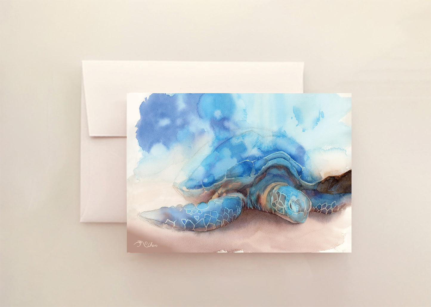 Honu from the Stars (Turtle) Greeting Card