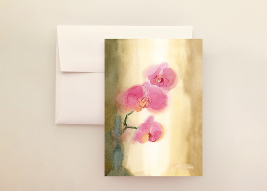 Grace Orchids Greeting Card